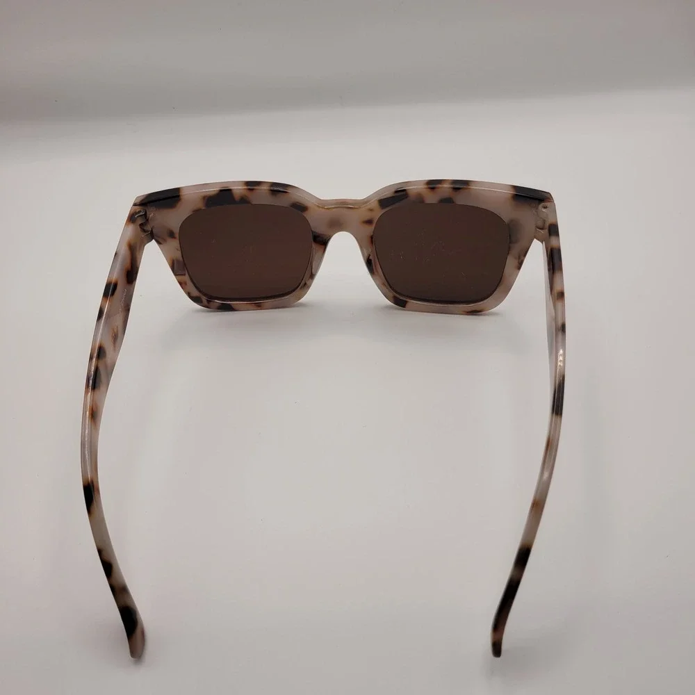 Mulberry and Grand BASH01-T Tortoise Square Sunglasses Blue Mirrored Lens Womens